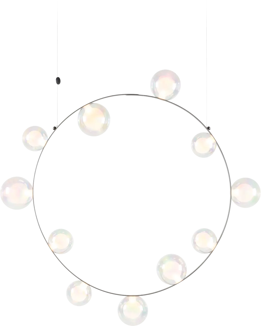 Hubble Bubble 11 suspension light Oil front view on